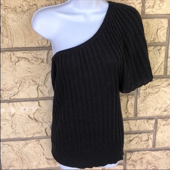 Top Blouse Off shoulder Black & Silver Glitter  
Cold Shoulder Sexy Night Out - Picture 1 of 8